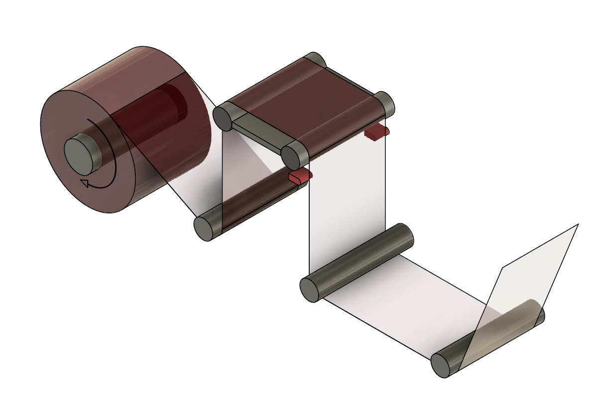 Center Guiding with Two Narrow Range Sensors